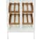 White Metal Farmhouse Standing Wine Rack 41" x 21" x 14"